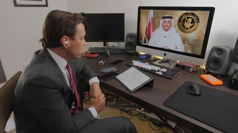 Le ministre des Affaires étrangères du Qatar, Cheikh Mohammed bin Abdulrahman Al-Thani