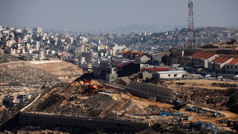 Une colonie israélienne construite en Cisjordanie occupée