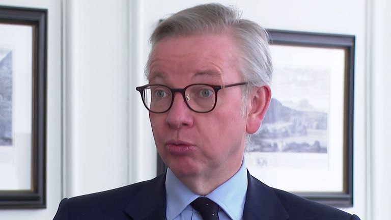 Michael Gove n'est pas intéressé à prolonger la période de transition