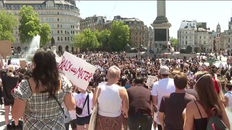 Manifestations contre le racisme à Londres