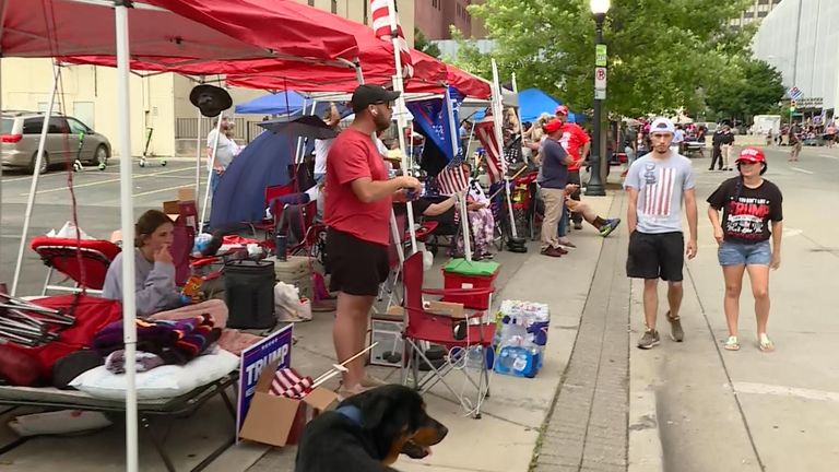 Partisans de Trump, Tulsa, Oklahoma