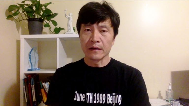 Zhou Fenfsuo était un leader étudiant sur la place Tiananmen en 1989