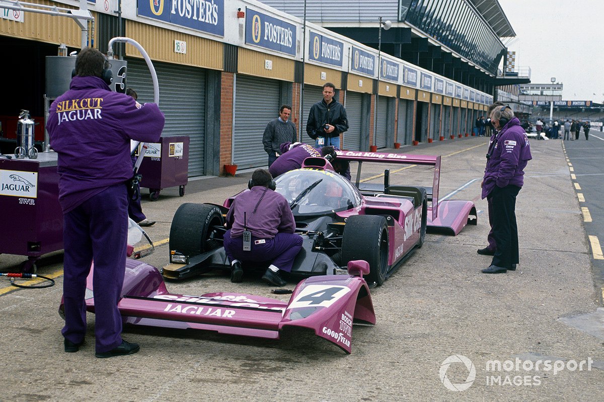 Teo Fabi, Derek Warwick, Martin Brundle, Jaguar XJR-14