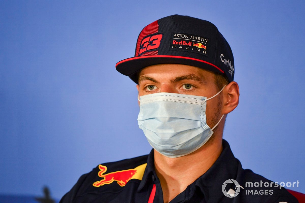 Max Verstappen, Red Bull Racing lors de la conférence de presse 