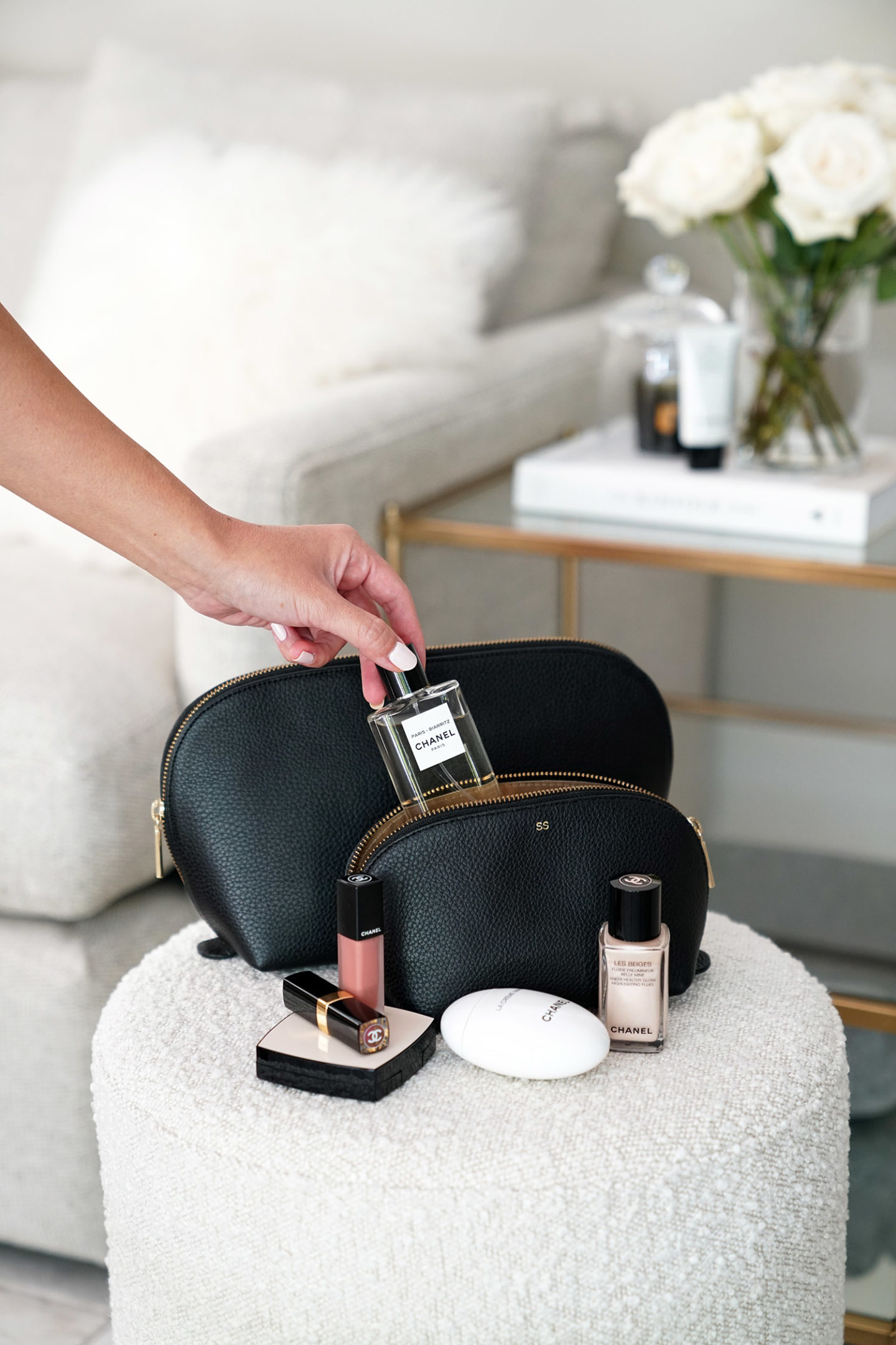 Trousse de maquillage Cuyana Travel Case Duo |  Le Look Book Beauté