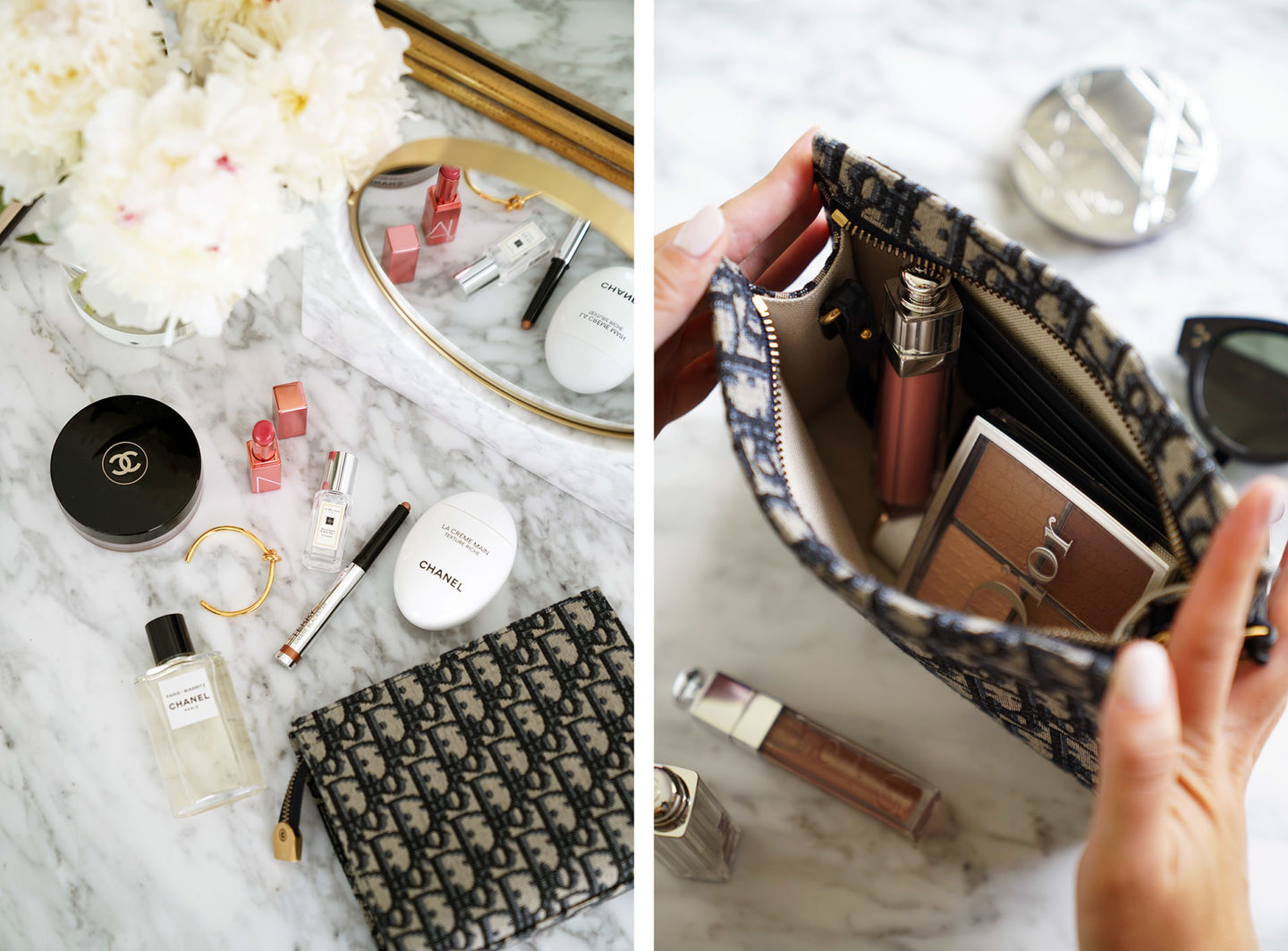 Pochette Dior Oblique Navy |  Le Look Book Beauté