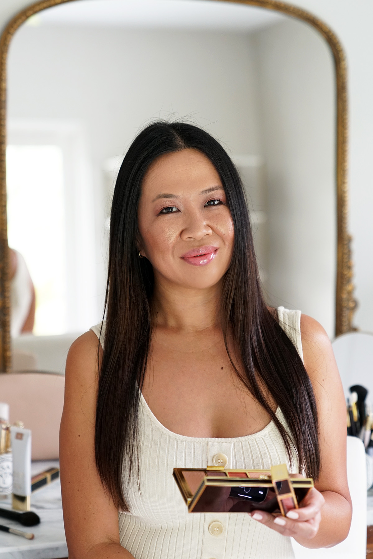 Tom Ford Shade Illuminate Face Eye Palette Red Harness Makeup Look
