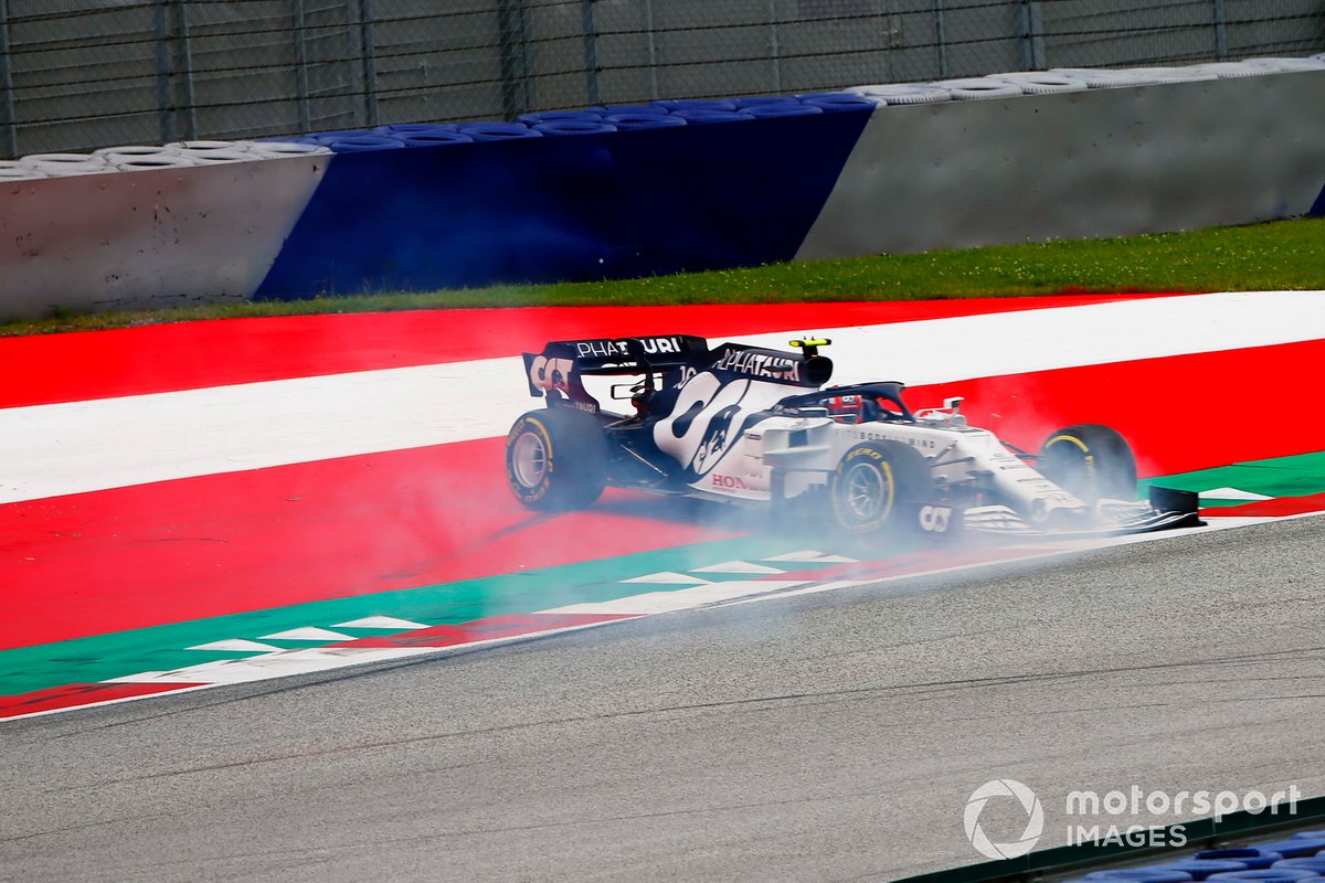 Pierre Gasly, AlphaTauri AT01, tourne
