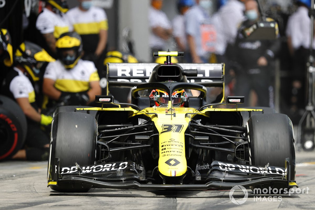 Esteban Ocon, Renault F1 Team RS20, quitte les stands