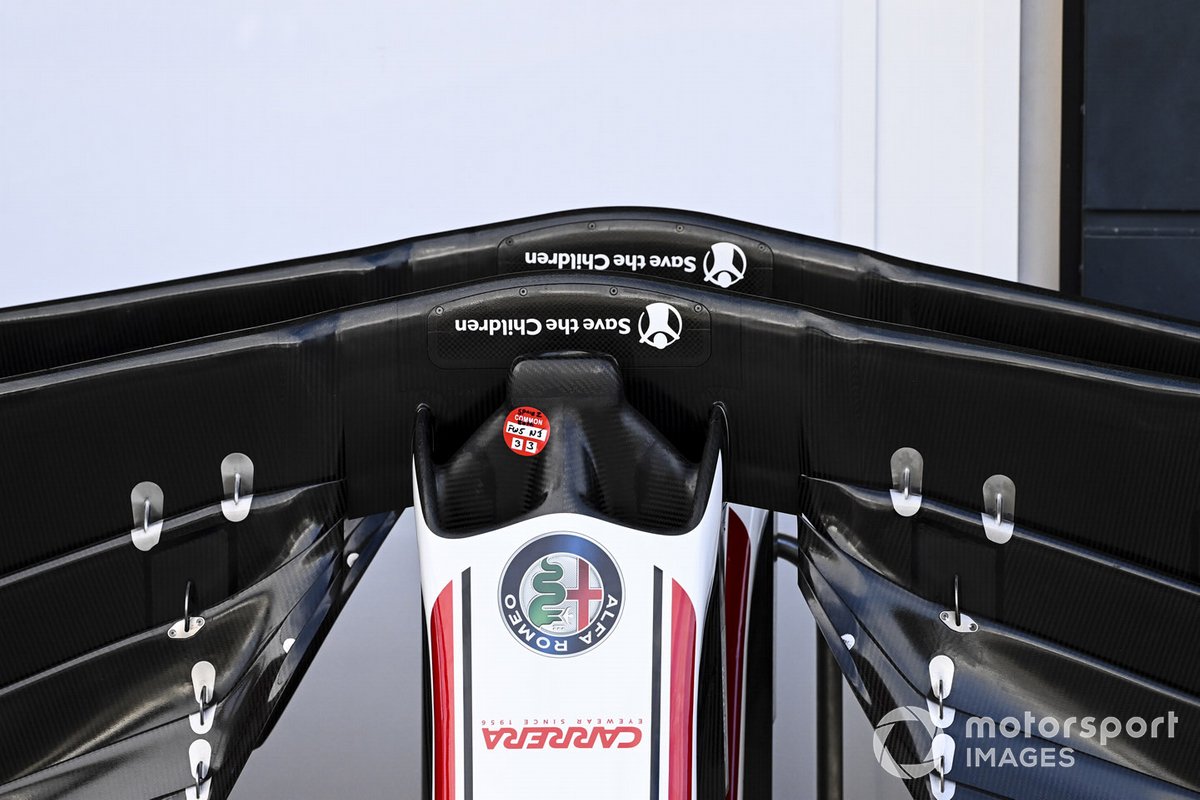 Aile avant de l'Alfa Romeo Racing C39 