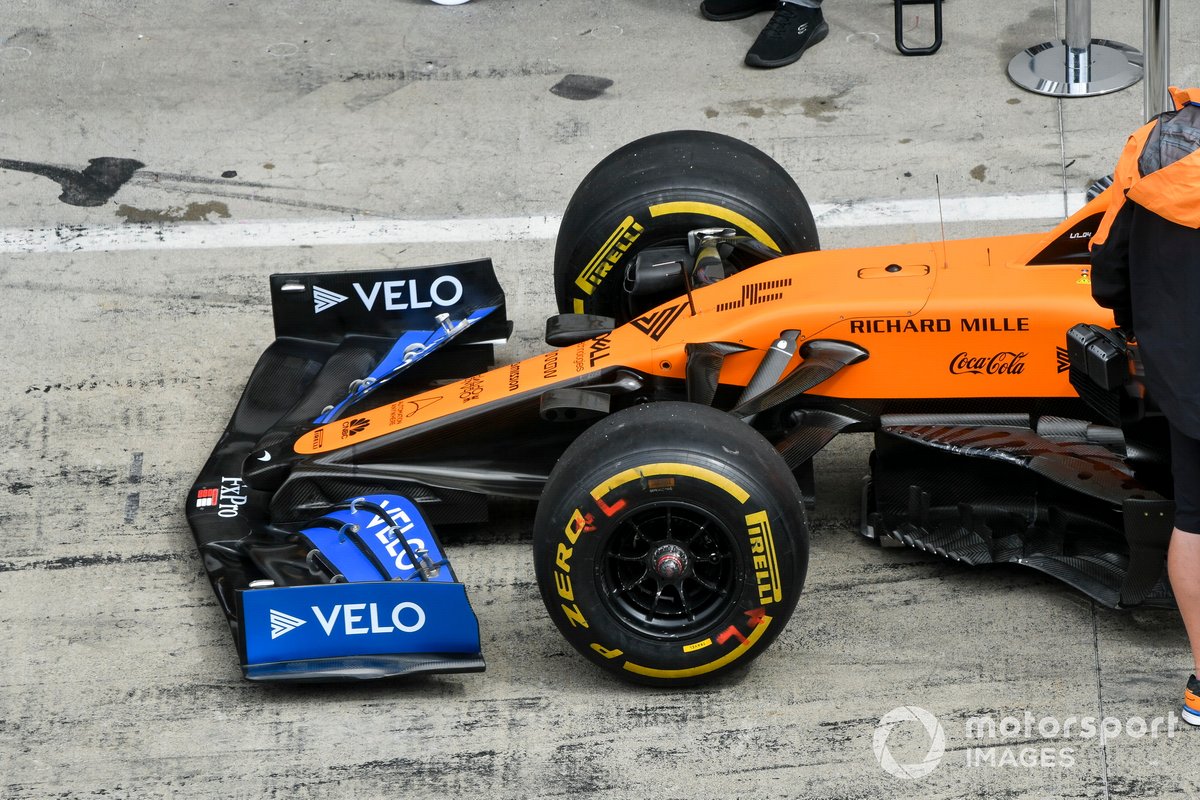 Aile avant de Lando Norris, McLaren MCL35 