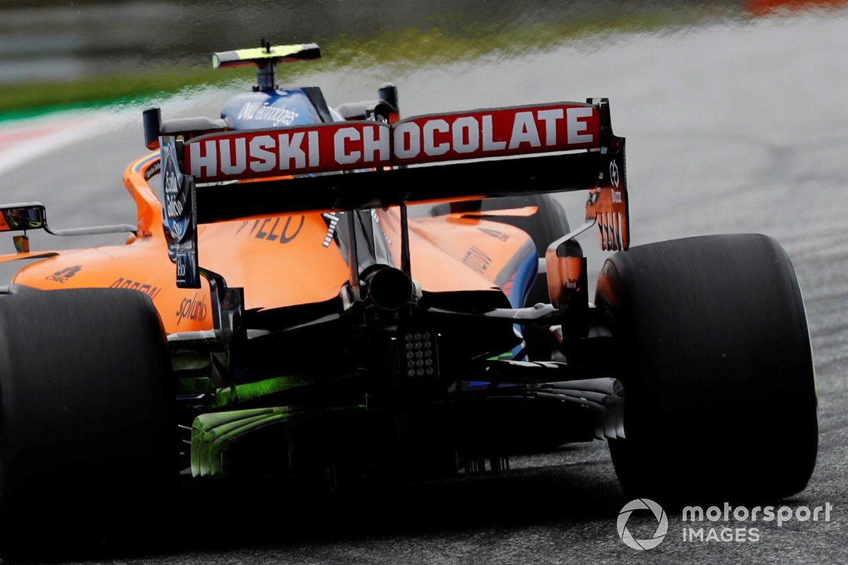 Détail du diffuseur McLaren MCL35 