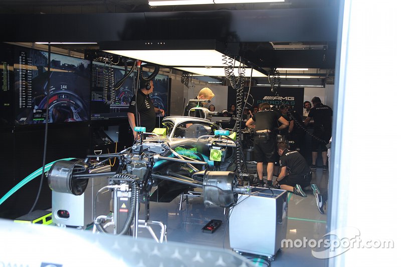 Détails des freins de la Mercedes AMG F1 W10