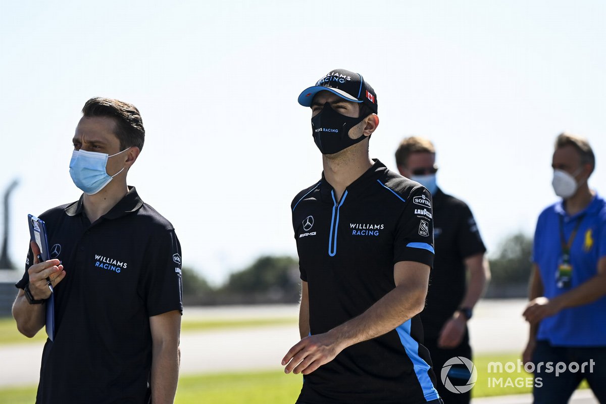 Nicholas Latifi, Williams Racing parcourt la piste