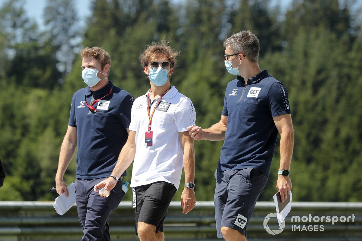 Pierre Gasly, AlphaTauri parcourt la piste