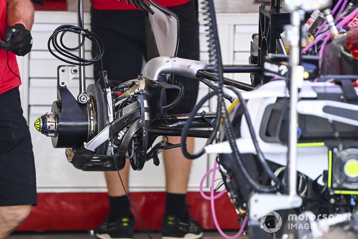 Frein arrière de l'Alfa Romeo Racing C39 