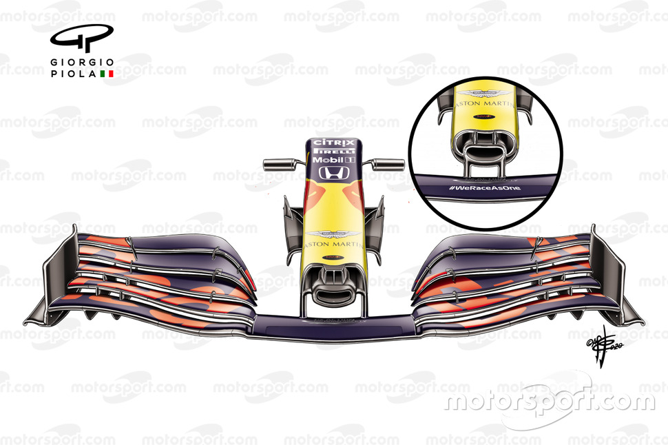 Aile avant Red Bull Racing RB16 GP d'Autriche