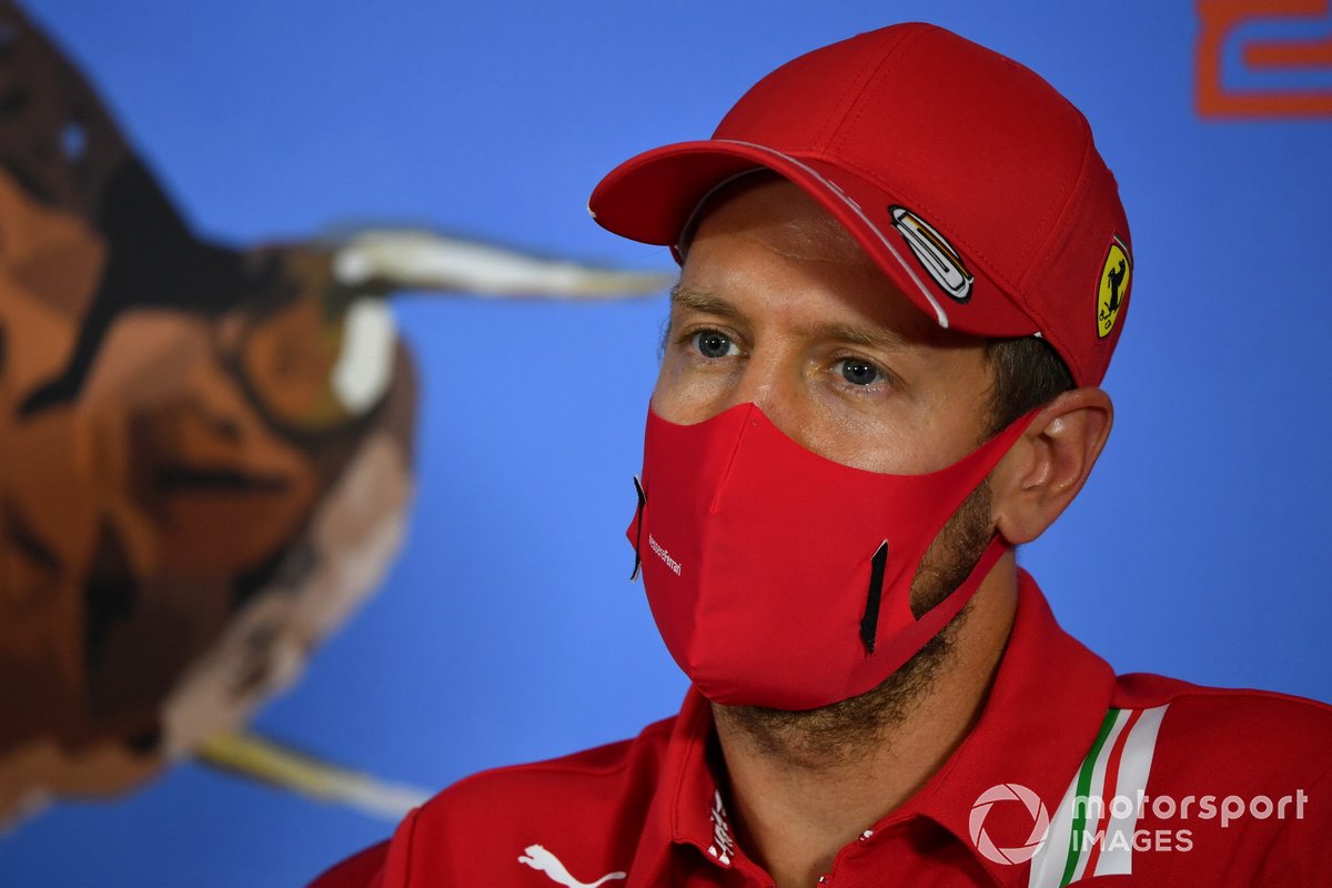 Sebastian Vettel, Ferrari en conférence de presse 