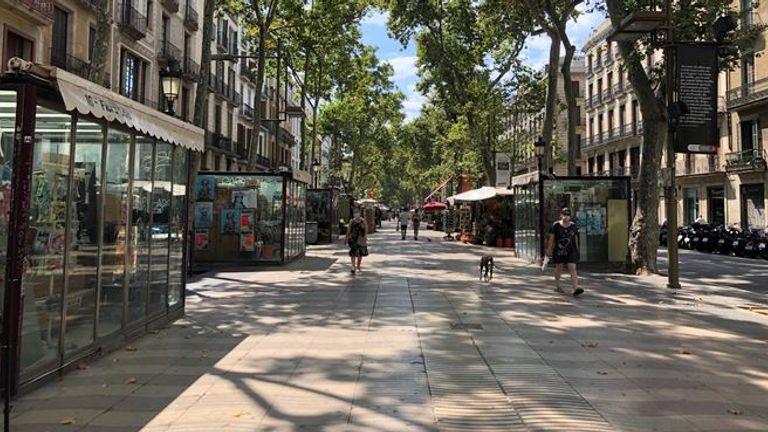 Las Ramblas à Barcelone regorge de touristes