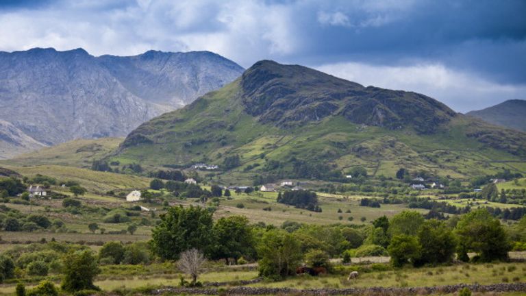 Les montagnes Maamturk à Co Galway - l'Irlande est l'un des rares pays européens que les Américains peuvent actuellement visiter