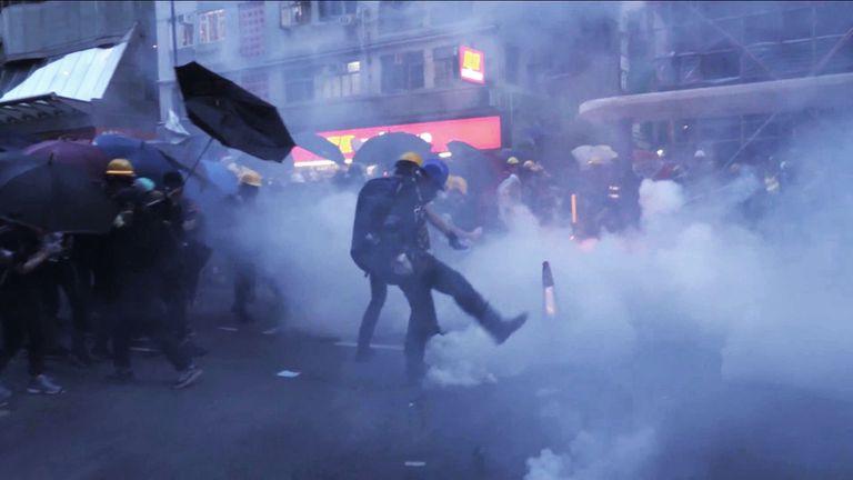 Hong Kong proteste contre la loi sur la sécurité
