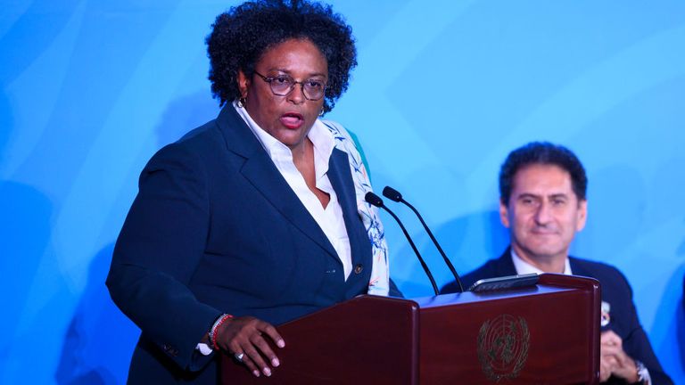 Mia Amor Mottley envisage d'introduire un «Barbados Welcome Stamp» 