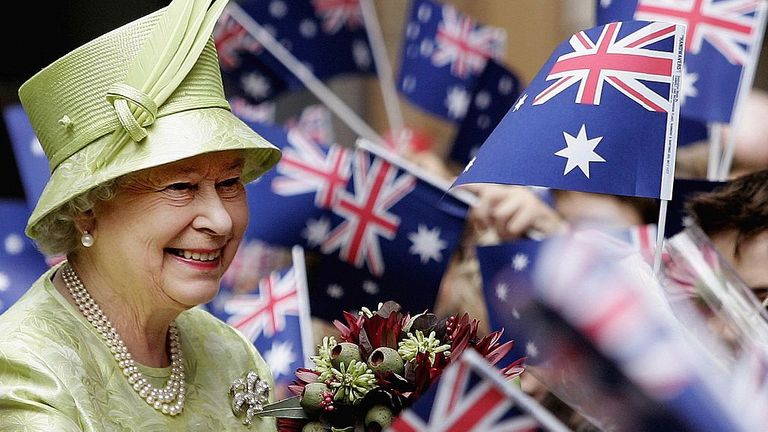 La reine photographiée à Melbourne en 2006