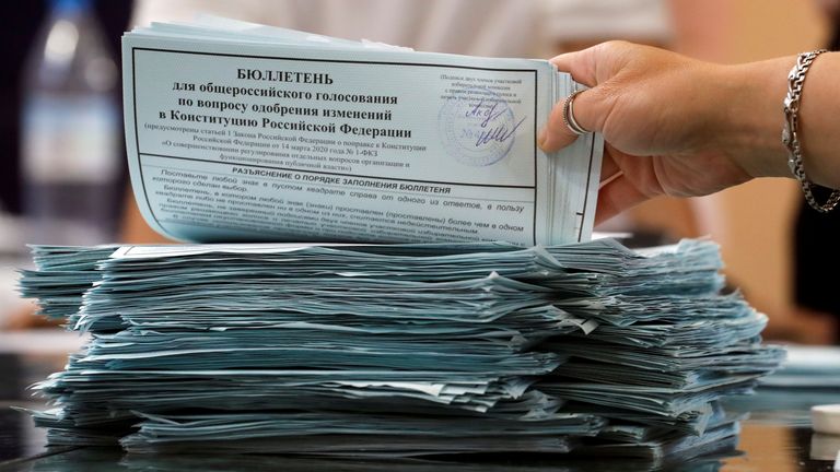 Dépouillement des votes à Saint-Pétersbourg