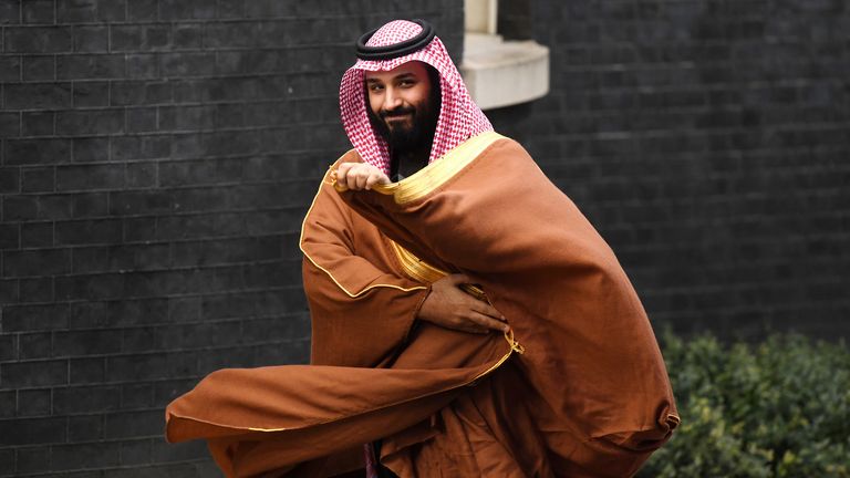 Photo de fichier en date du 07-03-2018 du prince héritier d'Arabie saoudite, Mohammad bin Salman.