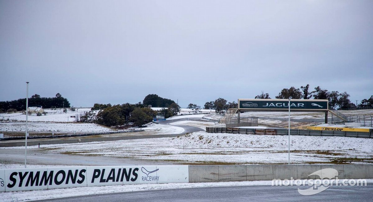 Symmons Plains couvertes de neige