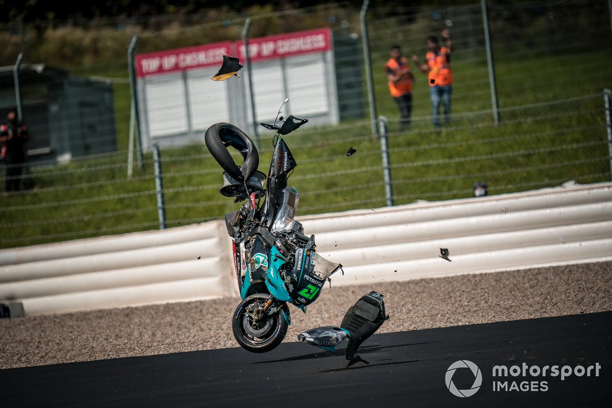 Franco Morbidelli, accident de Petronas Yamaha SRT