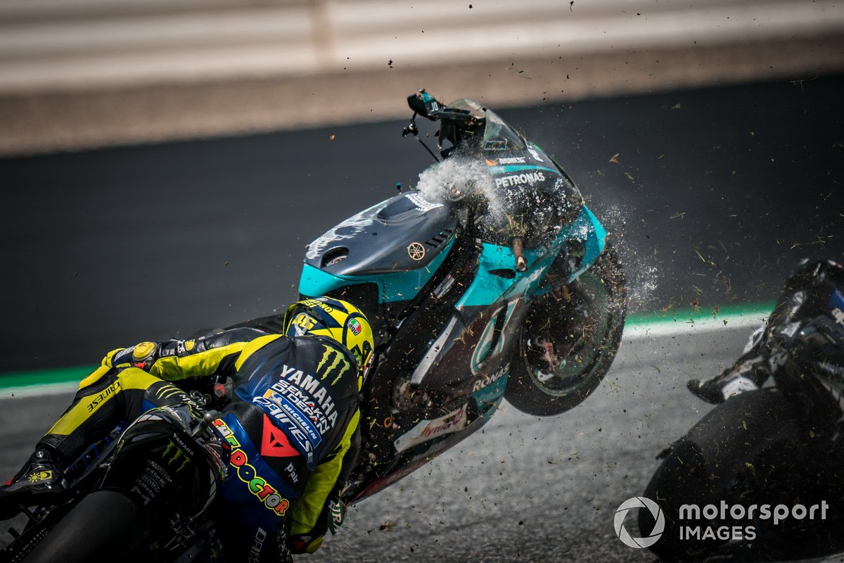 Franco Morbidelli, accident de Petronas Yamaha SRT