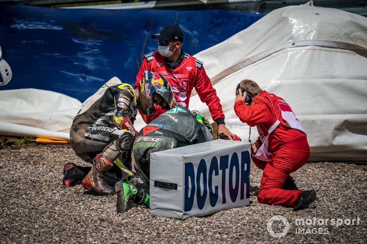 Franco Morbidelli, accident de Petronas Yamaha SRT