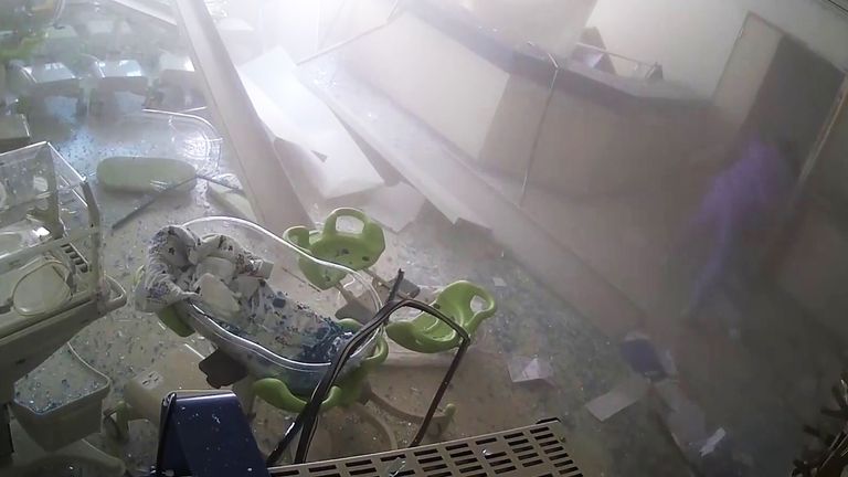 À l'intérieur de l'hôpital Saint George lorsque l'explosion a frappé