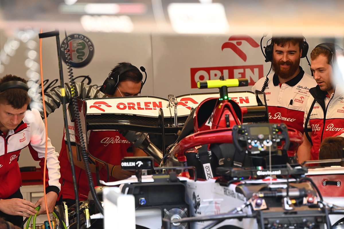 Détail de l'arrière de l'Alfa Romeo Racing C39