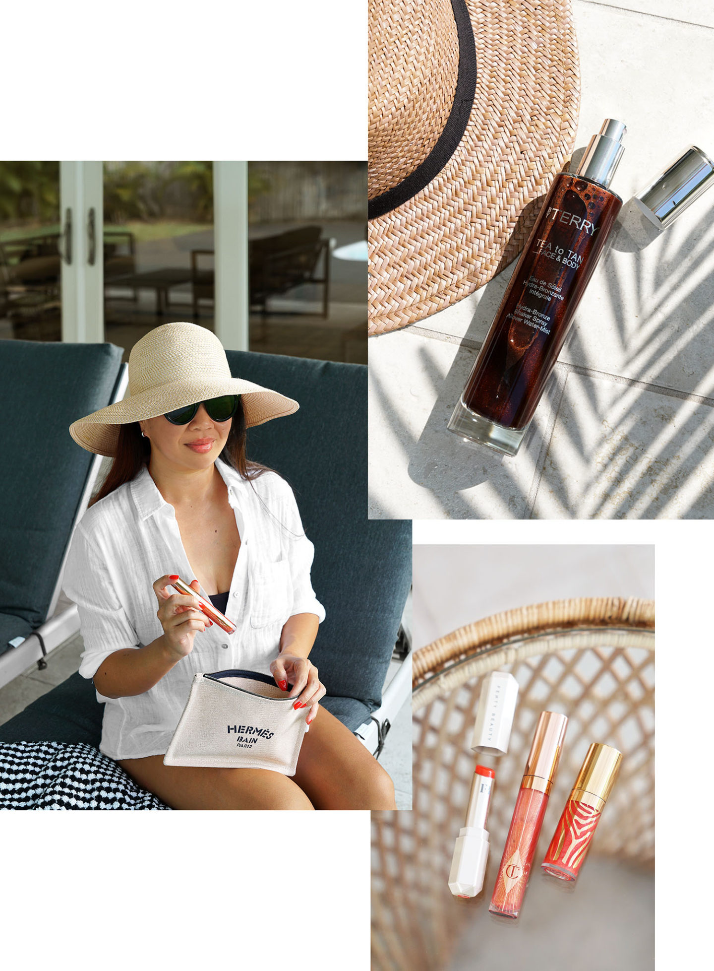 Summer Staples By Terry Tea pour bronzer et les lèvres de pêche Fenty, Sisley et Charlotte Tilbury