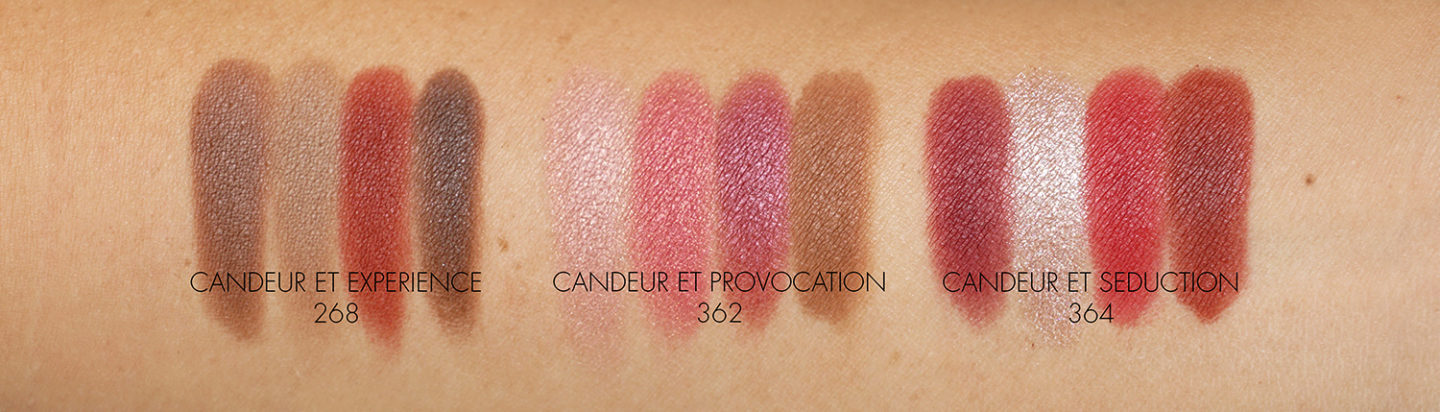 Swatches Chanel Automne-Hiver 2020 Les 4 Ombres Candeur Et Expérience, Provocation et Séduction