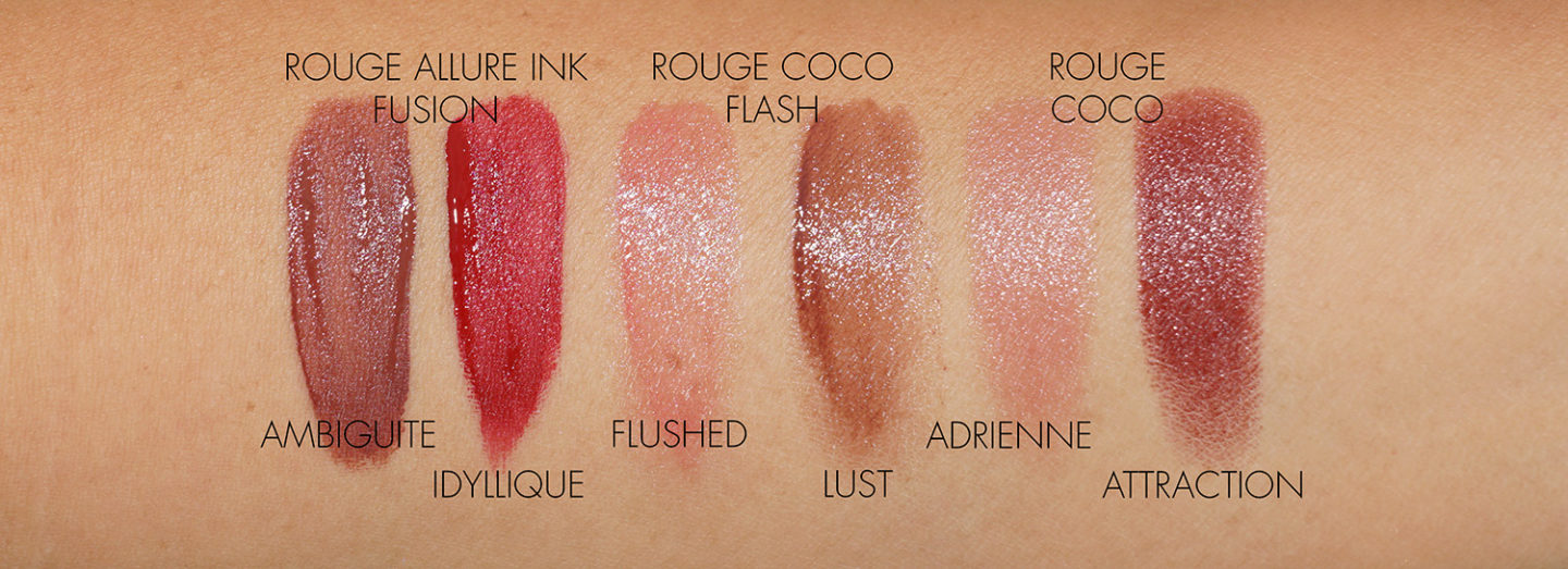 Swatches Lips Chanel Automne-Hiver 2020