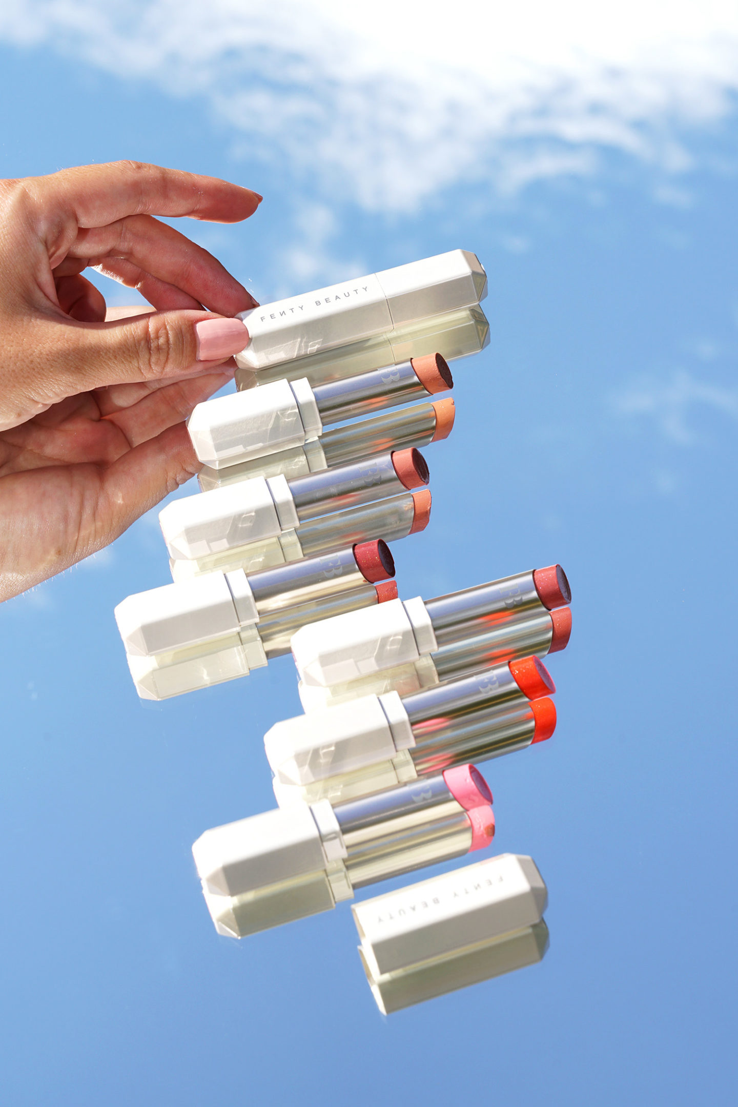 Fenty Slip Shine Sheer Shiny Lipstick Review + Swatches |  Le Look Book Beauté