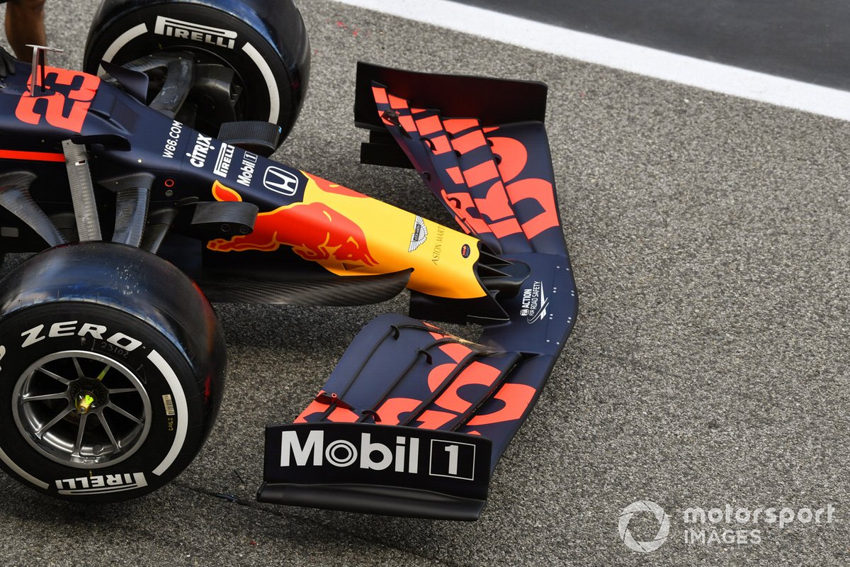 Détail du nez de la Red Bull Racing RB16 