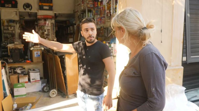 Alex Crawford à Beyrouth après l'explosion