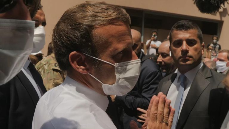 Emmanuel Macron à Beyrouth