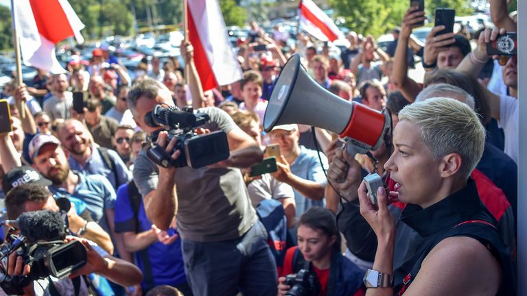 Les manifestants demandent à Alexander Loukachenko, qui est au pouvoir depuis 1994, de démissionner