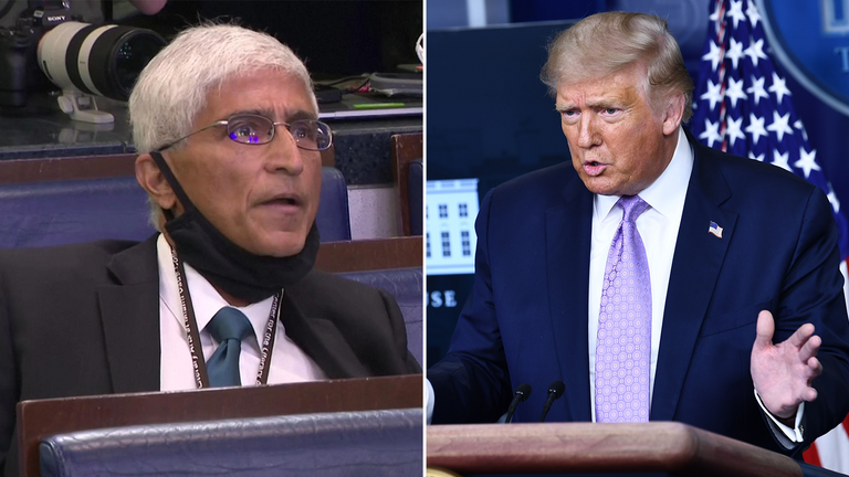 M. Trump a évité une question de M. Date (L) 