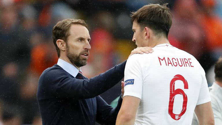 Gareth Southgate et Harry Maguire