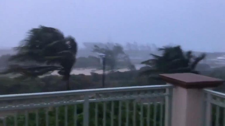 L'ouragan a frappé les Bahamas