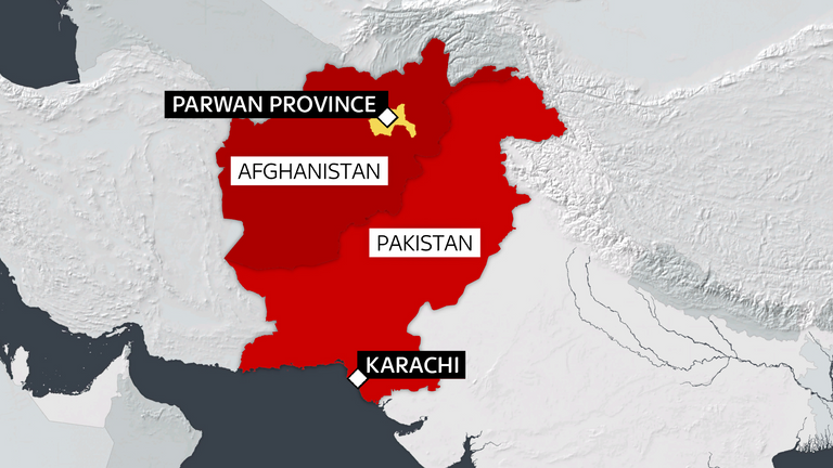 Une carte montre les régions de l'Afghanistan et du Pakistan qui ont été touchées par de graves inondations