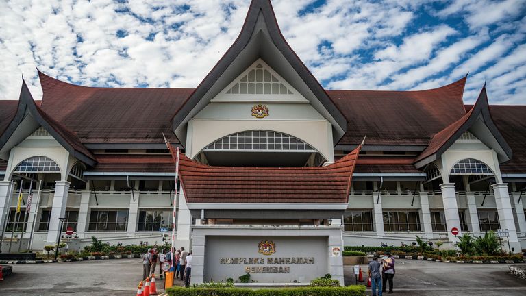 Le palais de justice de Seremban où se déroule l'enquête