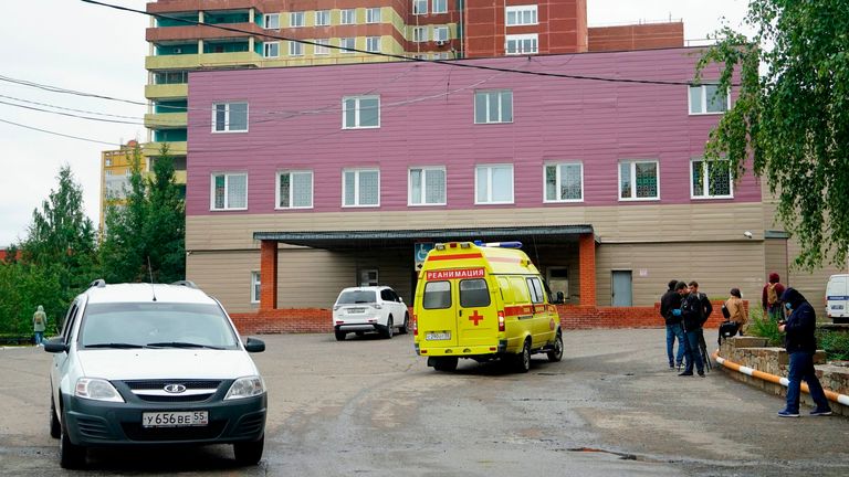 L'hôpital d'Omsk où Alexei Navalny a été admis après être tombé malade