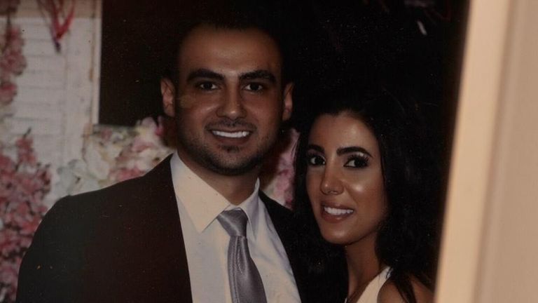 Sahar Faris avec son fiancé, 